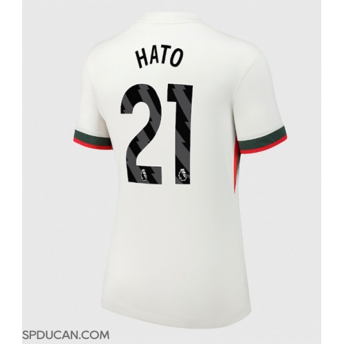 Zenski Nogometni Dres Chelsea Jorrel Hato #21 Gostujuci 2025-26 Kratak Rukav Zenski Nogometni Dres Chelsea Jorrel Hato #21 Gostujuci 2025-26 Kratak Rukav